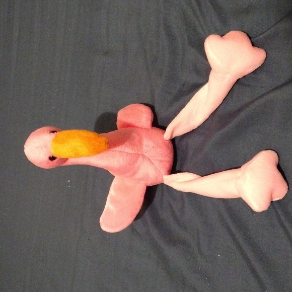 Pink Flamingo Beanie Baby Plushie - Picture 5 of 8